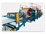 Sandwich panel roll forming machine