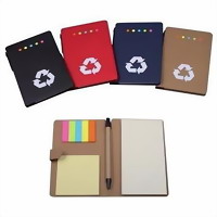 Notebook with Pen & Post It Note