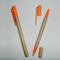 Eco-Friendly Paper Ball Pen & Highlighter