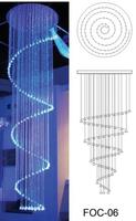 Fiber optic Light Chandelier FOC-06 with 3*075mm side twinkle lighting fiber optic calbe 
