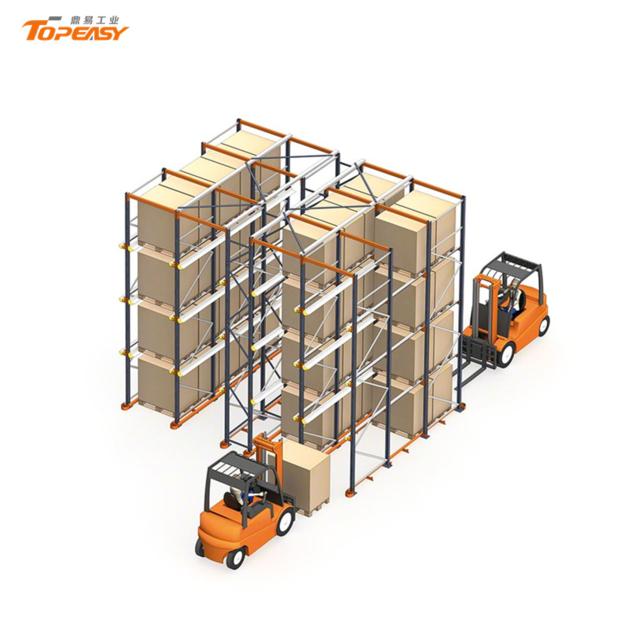 New heavy duty steel warehouse drive in pallet rack