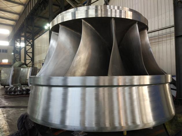 Cast and CNC-machining Francis Turbine