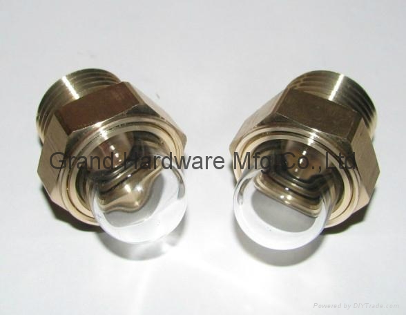 domed oil sight glass