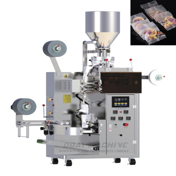 Cone bag black tea packaging machine with label