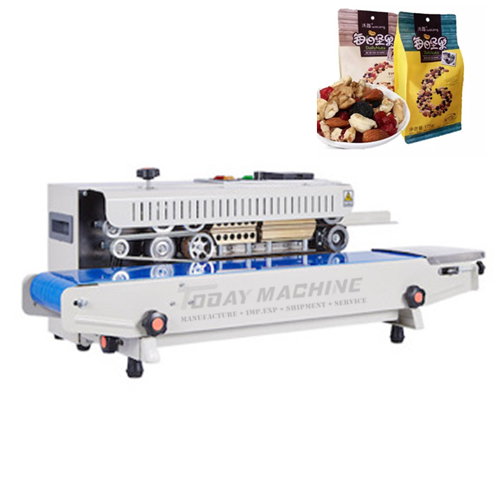 Desktop Automatic Horizontal Continuous Plastic Bags Band Electric Sealer