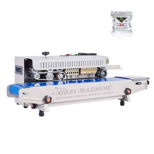 Automatic Plastic Bag Continuous Heat Band Sealer With Date Printing