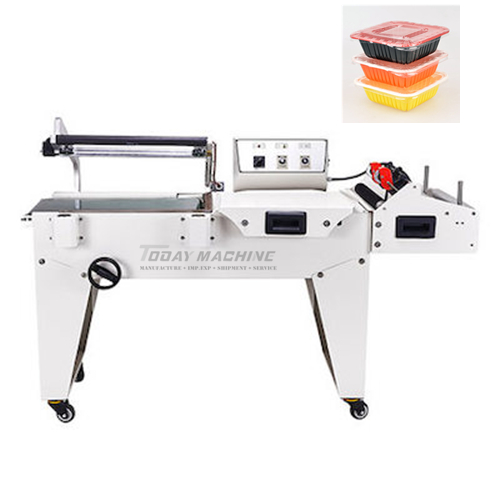 Semi auto Shrink Film Sealer packaging and wrapping table ware