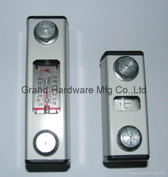 hydraulic oil level gauge with thermometer