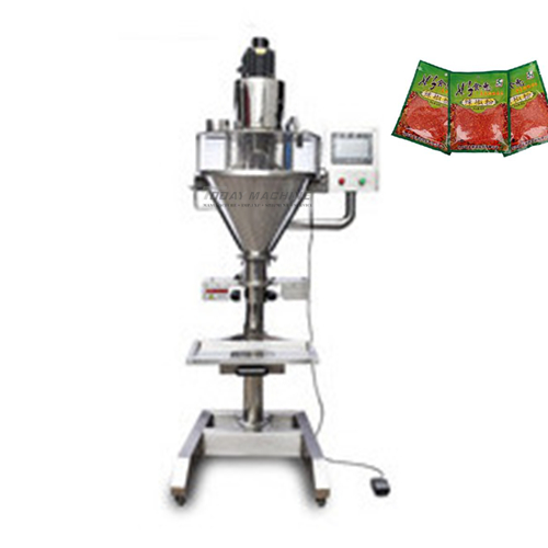 Semi auto auger Spice powder filling machine
