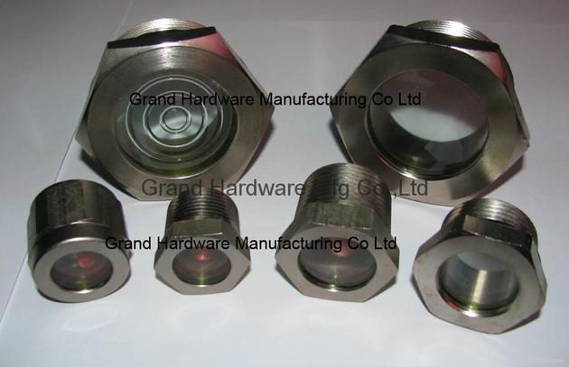 Steel Sintered Sight Glass Nickel plated
