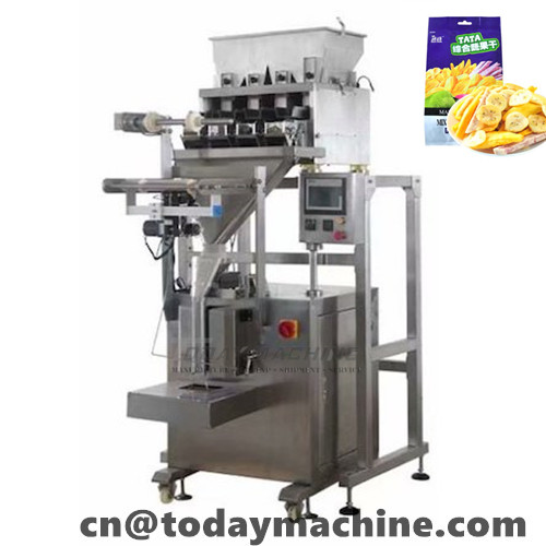 Granule Packaging Machine with Multi Head Weigher for sliced vegetable