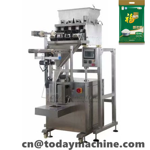 Agricultural Granule Packaging Machine with Multi Head Weigher for rice