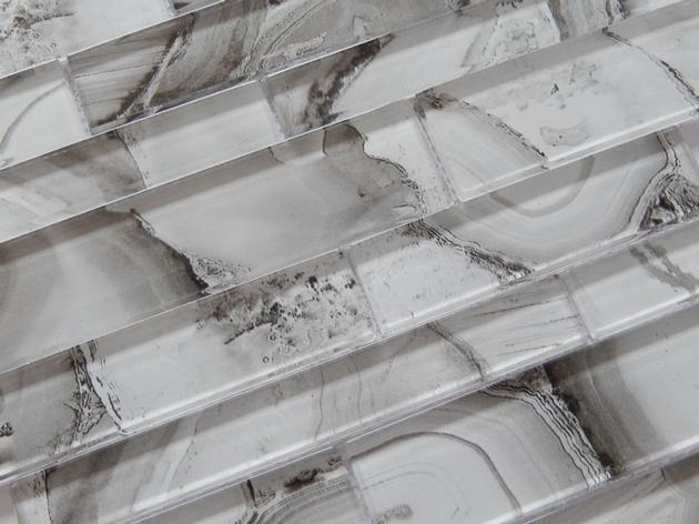 Marble Creamic Glass Stainless Mosaic