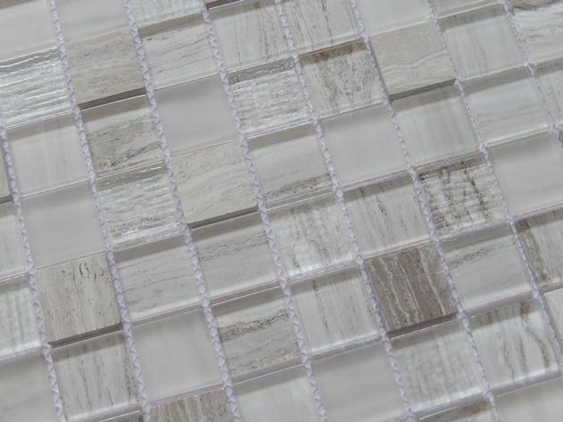 Marble Creamic Glass Stainless Mosaic