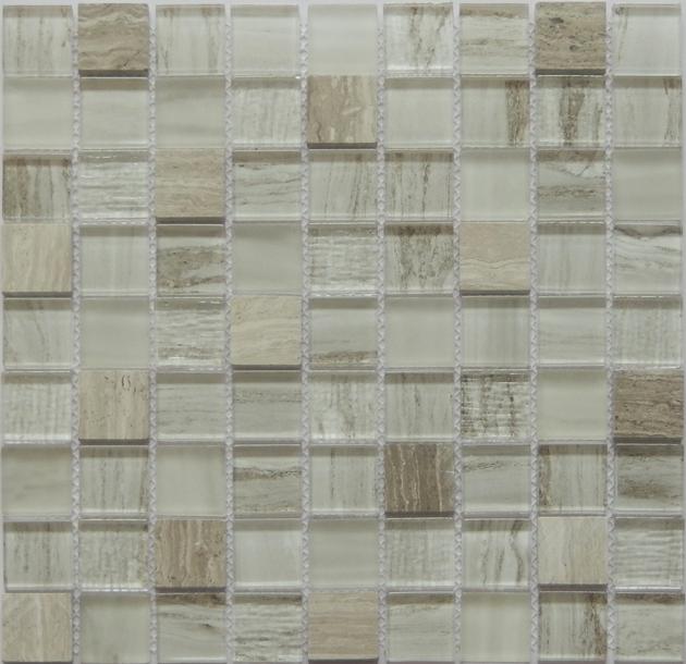Marble Creamic Glass Stainless Mosaic Floor