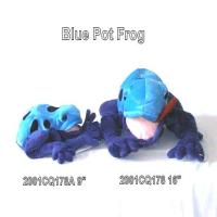 BLUE POT FROG BEAN BAG