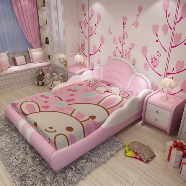 Umikk Kids Style Bed Solid Wood