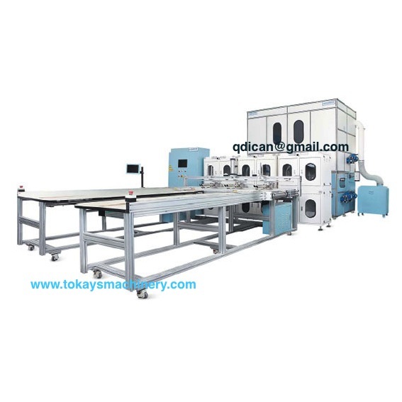 Fully automatic down feather quilt comforter filling machine with weighing system