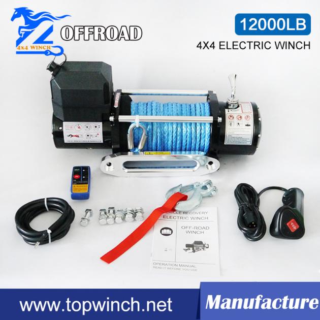 12000LBS-3 DC12V/24V Synthetic Rope Winch