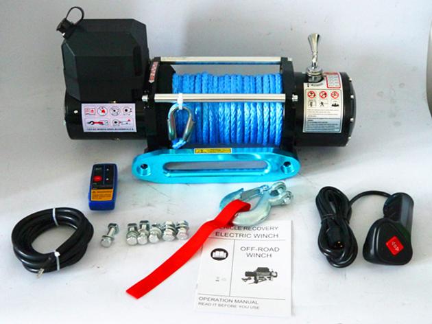 8500LBS DC12V 24V 4X4 Synthetic Rope