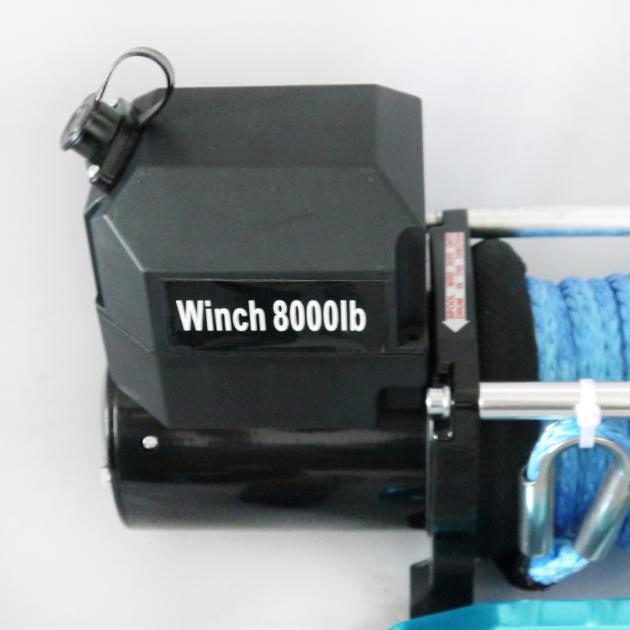 8000LBSC DC12V 24V Synthetic Rope Winch