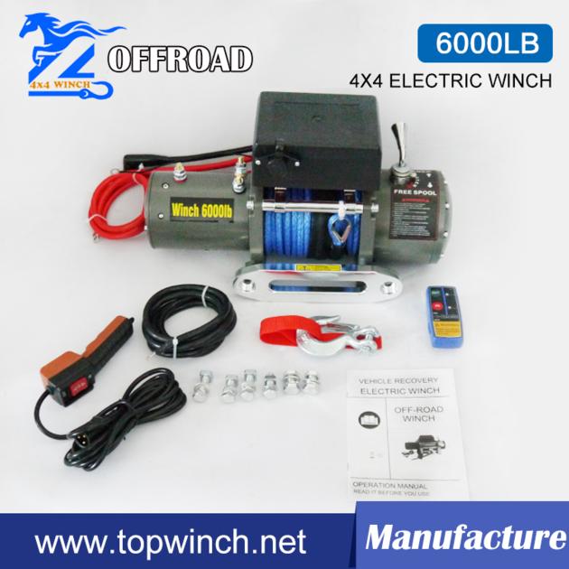 6000LBS DC12V/24V SUV Electric Winch