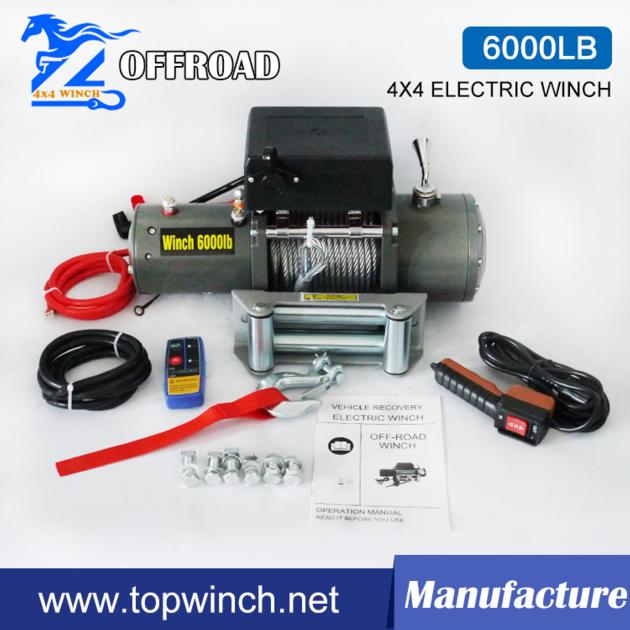 6000LB DC12V/24V SUV Electric Winch
