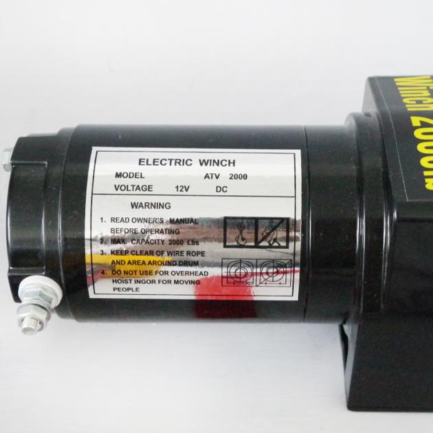 2000LB DC12V 24V ATV Electric Winch