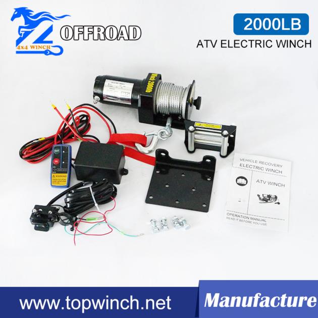 2000LB DC12V/24V ATV Electric Winch