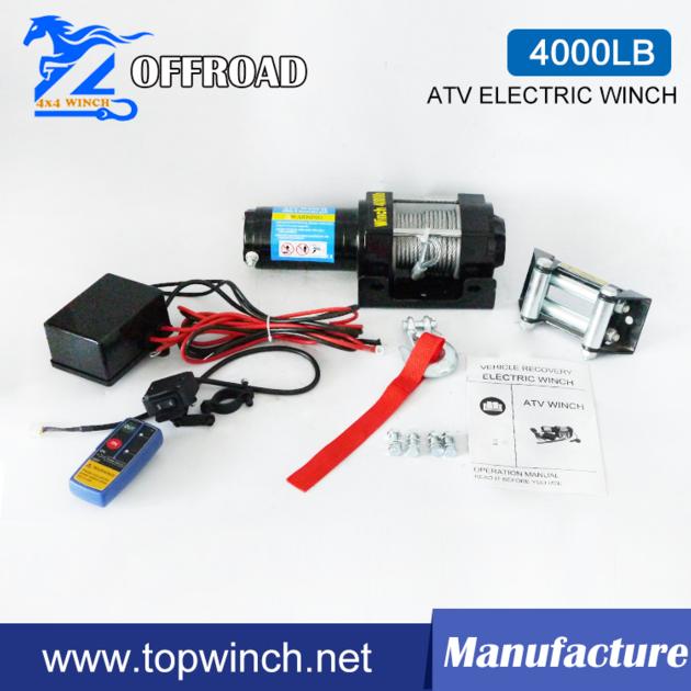 4000LB DC12V/24V UTV Electric Winch