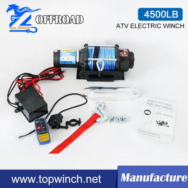 4500LB Electric Synthetic Rope Winch