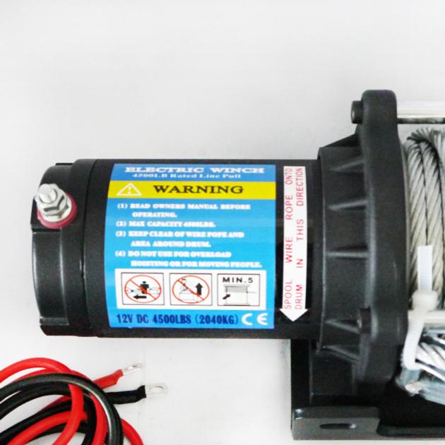 4500LB Electric Synthetic Rope Winch