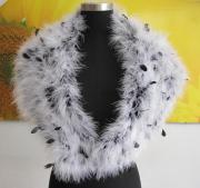 tongchem feather grey shawl