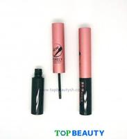 Cylinder round eye liner tube packaging container with aluminum over shell