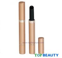 Dual round aluminum slim lipstick tube packaging container