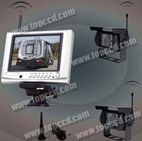 2.4G wireless 5inches vehicle rear view monitor system (www.topccd.com)
