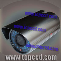 Outdoor waterproof IR Color CCD Camera with 36 blue IR LEDs (www.topccd.cn / www.topccd.com)