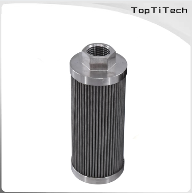 Stainless steel pleated filter for high dirt capacity From TopTiTech