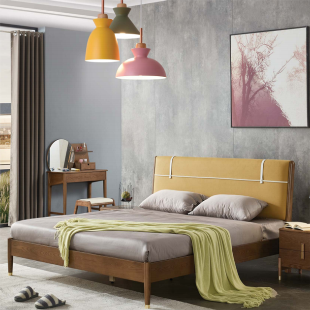 Customized Bedroom Furniture Bed Nordic Simplicity