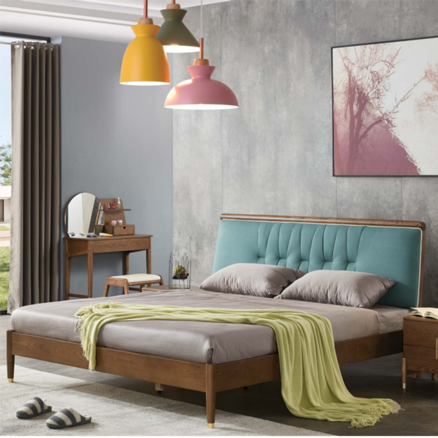 Customized Bedroom Furniture Bed Nordic Simplicity