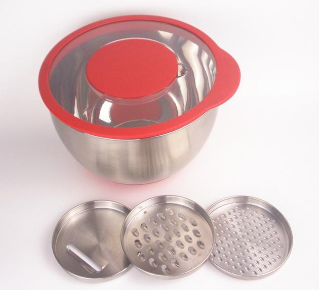 Salad Bowl With Transparent Lid And