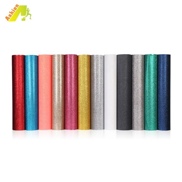 DIY wholesale Korea Factory Cost glitter heat transfer vinyl htv transfer film silver glitter vinyl 