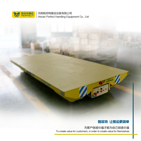 Battery Powered Flatbed Railroad Carriage For