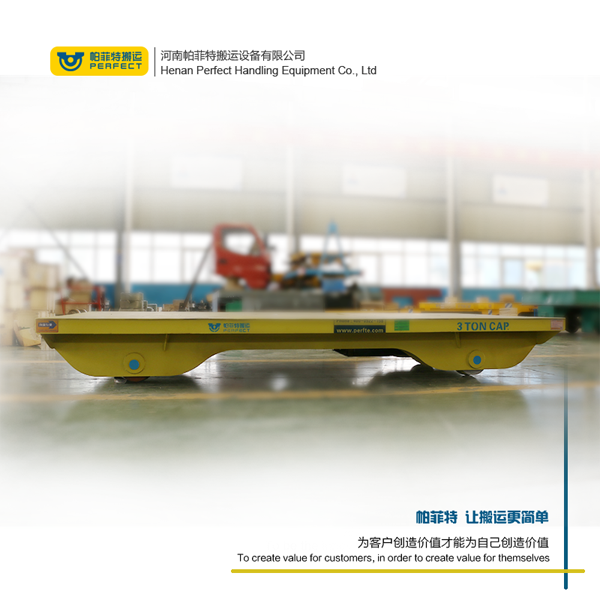 Battery Powered Flatbed Railroad Carriage For