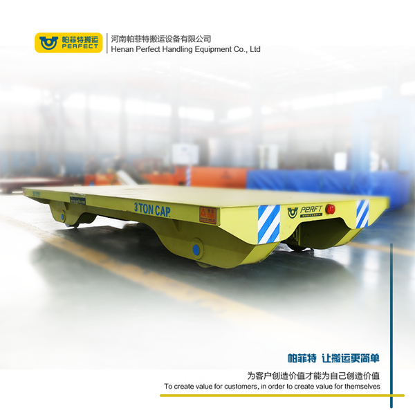Battery Powered Flatbed Railroad Carriage For
