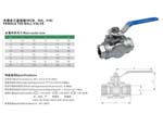 SANITARY 3PC BUTTERFLY VALVE