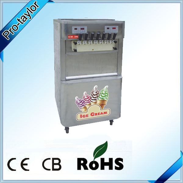 2015 New type counter top 4+3 mixed ice cream making machine