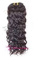 Indian remy hair weft-16inch 1B spanish wave