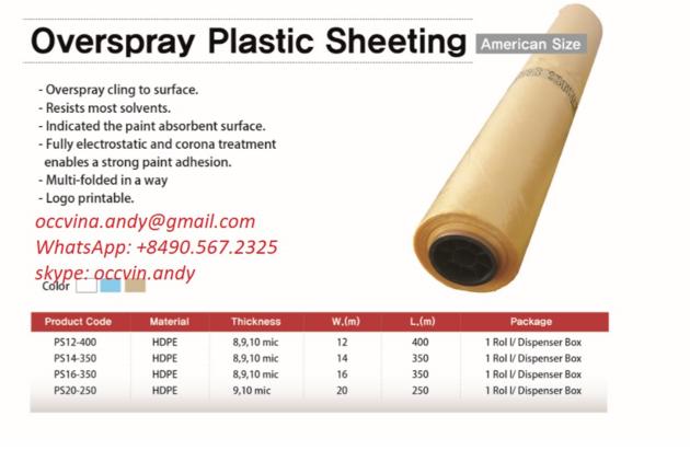 Overspray Plastic Sheeting