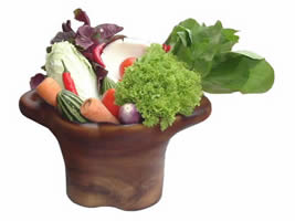 Wooden Vegie Bowls